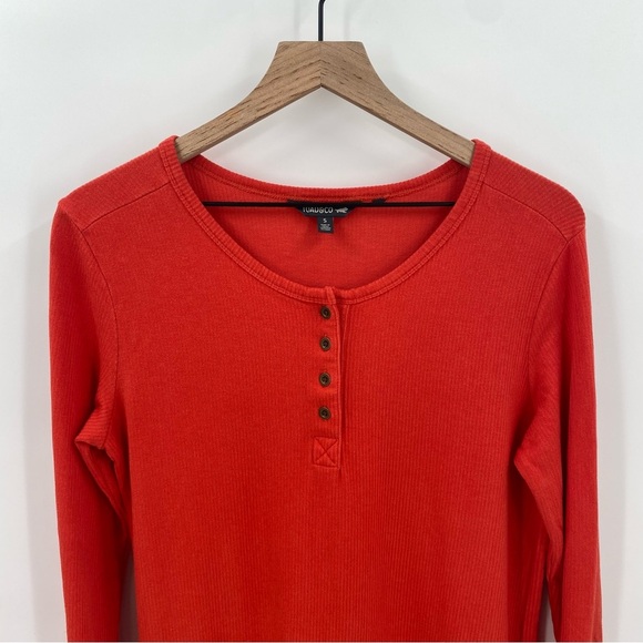 Toad&Co Ponderosa LS Dress Red Long Sleeve Ribbed Midi Dress Small - Picture 9 of 11